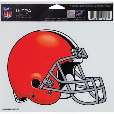 Wincraft NFL Cleveland Browns 16767015 Multi-Use Colored Decal, 5" x 6