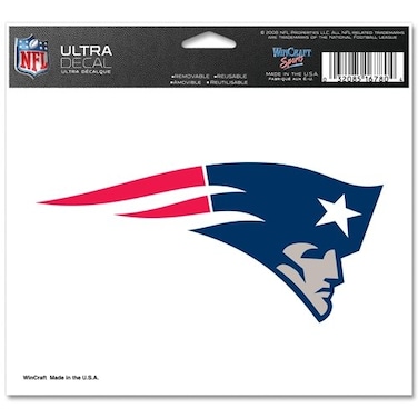 Wincraft NFL New England Patriots 5x6 Multi Use Color Decal, One Size, Team Color