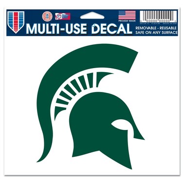 WinCraft NCAA Michigan State University 20235011 Multi-Use Colored Decal, 5" x 6