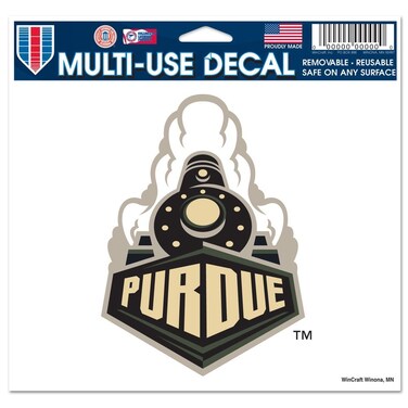 Wincraft NCAA Purdue University Multi-Use Colored Decal, 5" x 6
