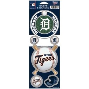 Wincraft MLB Detroit Tigers Prismatic Stickers, Team Color, One Size
