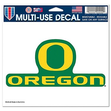 NCAA University of Oregon 21787041 Multi-Use Colored Decal, 5" x 6