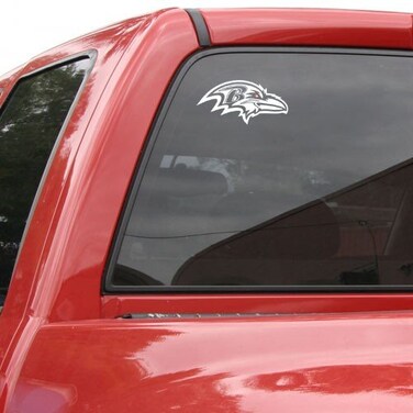 Baltimore Ravens 8"x8" White Decal Logo