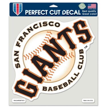 Wincraft MLB San Francisco Giants 27564013 Perfect Cut Color Decal, 4" x 4", Black
