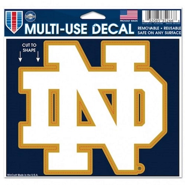 NCAA Notre Dame Multi-Use Decal, 4.5" x 5.75