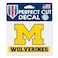 NCAA University of Michigan WCR38151014 Perfect Cut Color Decal, 4.5" x 5.75",yellow