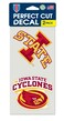 WinCraft NCAA Iowa State University Perfect Cut Decal (Set of 2), 4" x 4