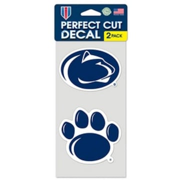 NCAA Penn State University Perfect Cut Decal (Set of 2), 4" x 4