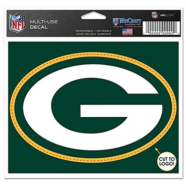 WinCraft NFL Green Bay Packers WCR41543014 Multi-Use Decal, 4.5" x 5.75