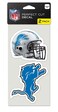 Wincraft NFL Detroit Lions Perfect Cut Decal (Set of 2), 4" x 4