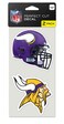 Wincraft NFL Minnesota Vikings Perfect Cut Decal (Set of 2), 4" x 4