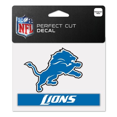 Wincraft NFL Detroit Lions WCR47946014 Perfect Cut Color Decal, 4.5" x 5.75