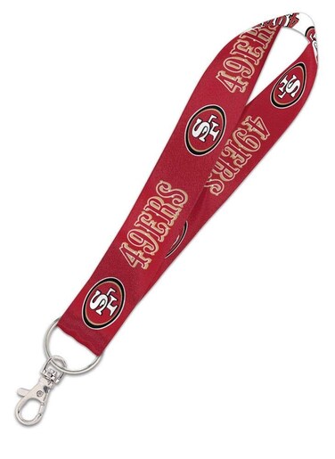 WinCraft NFL San Francisco 49ers Lanyard Key Strap, 1