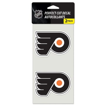 Wincraft NHL Philadelphia Flyers Perfect Cut Decal (Set of 2), 4" x 4