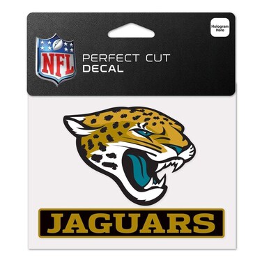 Wincraft NFL Jacksonville Jaguars WCR48475014 Perfect Cut Color Decal, 4.5" x 5.75