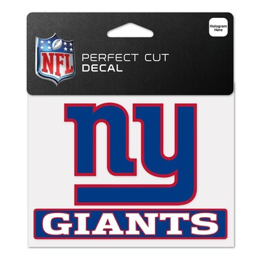 Wincraft NFL New York Giants WCR48593014 Perfect Cut Color Decal, 4.5" x 5.75