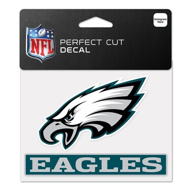 WinCraft NFL Philadelphia Eagles WCR48649014 Perfect Cut Color Decal, 4.5" x 5.75