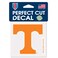 NCAA University of Tennessee 48907012 Perfect Cut Color Decal, 4" x 4", Black
