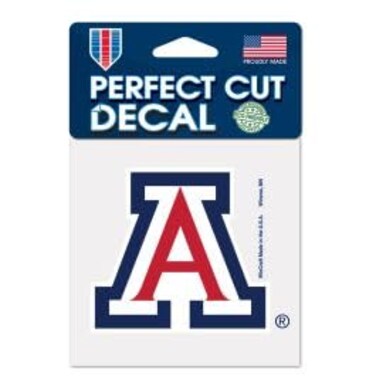 Wincraft NCAA University of Arizona 52830012 Perfect Cut Color Decal, 4" x 4", Black