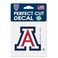 Wincraft NCAA University of Arizona 52830012 Perfect Cut Color Decal, 4" x 4", Black