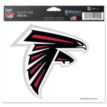 NFL Atlanta Falcons 55644011 Multi-Use Colored Decal, 5" x 6