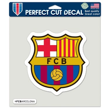 SOCCER FC Barcelona Perfect Cut Color Decal, 8" x 8
