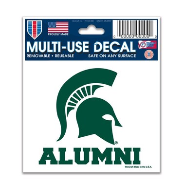 NCAA Michigan State University 71186011 Multi-Use Decal, 3" x 4