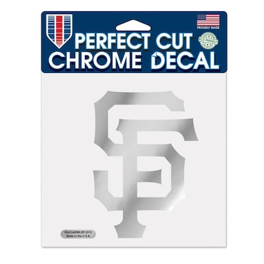 Wincraft MLB San Francisco Giants Chrome Perfect Cut Decal, 6 x 6, Black