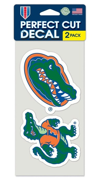 Wincraft NCAA University of Florida Perfect Cut Decal (Set of 2), 4" x 4