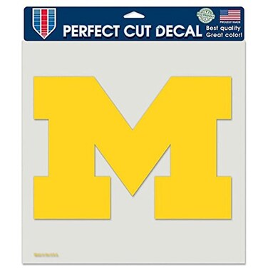 Wincraft NCAA Michigan Wolverines Die-Cut Color Decal, 8"x8", Team Color