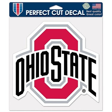 Wincraft NCAA Ohio State Buckeyes Die-Cut Color Decal, 8"x8", Team Color