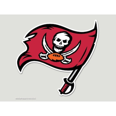 Wincraft NFL Tampa Bay Buccaneers 80858014 Perfect Cut Color Decal, 8" x 8", Black
