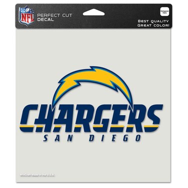 Wincraft NFL San Diego Chargers Die-Cut Color Decal, 8"x8", Team Color