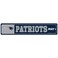 Wincraft NFL New England Patriots 83503010 Street/Zone Sign, 4.5" x 17