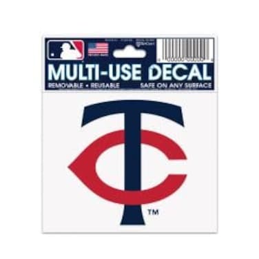 Wincraft MLB Minnesota Twins 84506010 Multi-Use Decal, 3" x 4