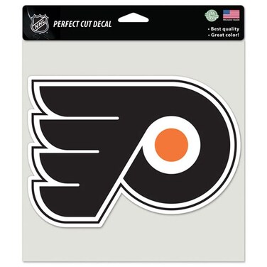 Wincraft NHL Philadelphia Flyers 85641010 Perfect Cut Color Decal, 8" x 8", Black