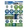 Wincraft Soccer Seattle Sounders Vinyl Sticker Sheet, 5" x 7