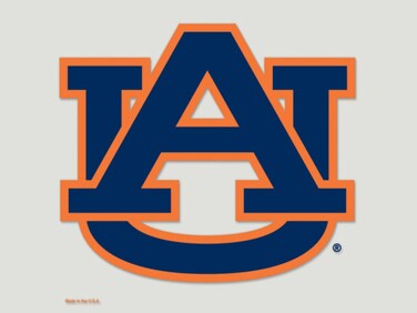 WinCraft NCAA Auburn Tigers Die-Cut Color Decal, 8"x8", Team Color