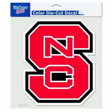 NCAA North Carolina State Wolfpack 8-by-8 Inch Diecut Colored Decal
