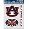 Wincraft NCAA Auburn Tigers Decal Multi Use Fan 3 Pack, Team Colors, One Size