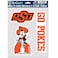 Wincraft NCAA Oklahoma State Cowboys Decal Multi Use Fan 3 Pack, Team Colors, One Size