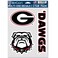 Wincraft NCAA Georgia Bulldogs Decal Multi Use Fan 3 Pack, Team Colors, One Size