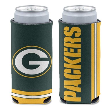 Wincraft NFL Green Bay Packers Slim Can Cooler, Team Colors, One Size