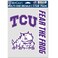 Wincraft NCAA TCU Horned Frogs Decal Multi Use Fan 3 Pack, Team Colors, One Size