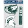 WinCraft NCAA Michigan State University MSU Spartans Multi-Use Decal 3 Fan Pack, Team Colors, 5.5" x 7.75" Inch Sheet