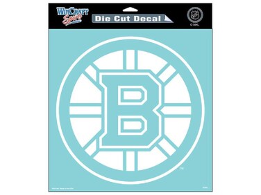 Wincraft NHL Boston Bruins Die-Cut Decal, 8"x8", Team Color