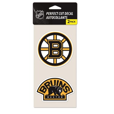 Wincraft NHL Boston Bruins 47975011 Perfect Cut Decal (Set of 2), 4" x 4