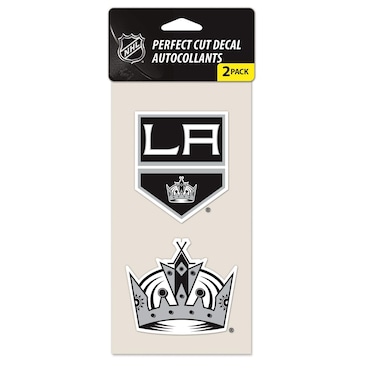 Wincraft NHL Los Angeles Kings Perfect Cut Decal (Set of 2), 4" x 4