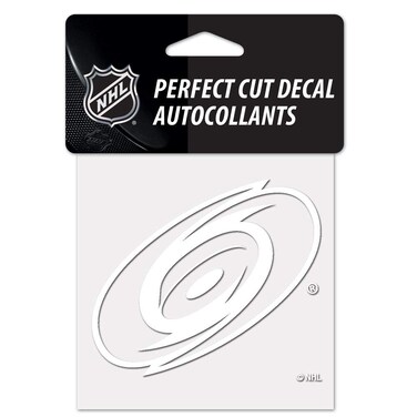Wincraft NHL Carolina Hurricanes Decal4x4 Perfect Cut White Decal, Team Colors, One Size