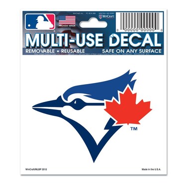 Wincraft MLB Toronto Blue Jays 84467012 Multi-Use Decal, 3" x 4